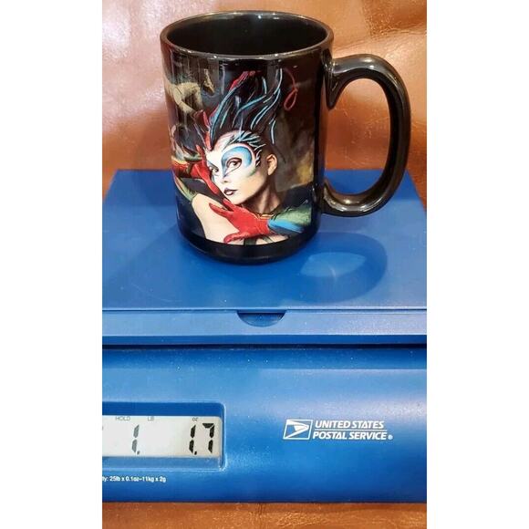 Cirque Du Soleil Coffee Cup Mug Acrobats Circus Thailand Jesters Halloween - Picture 10 of 10
